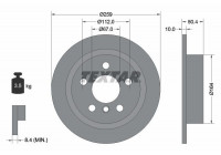 Disque de frein PRO 92279303 Textar
