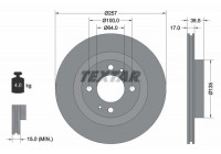 Disque de frein PRO 92282503 Textar