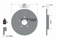 Disque de frein PRO 92286003 Textar