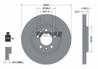 Disque de frein PRO 92287103 Textar