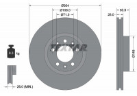 Disque de frein PRO 92287203 Textar