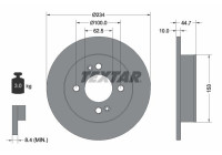 Disque de frein PRO 92291603 Textar