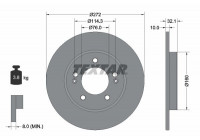 Disque de frein PRO 92291703 Textar