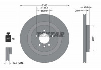 Disque de frein PRO 92293003 Textar