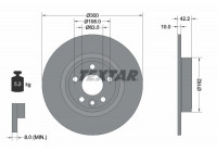 Disque de frein PRO 92293803 Textar