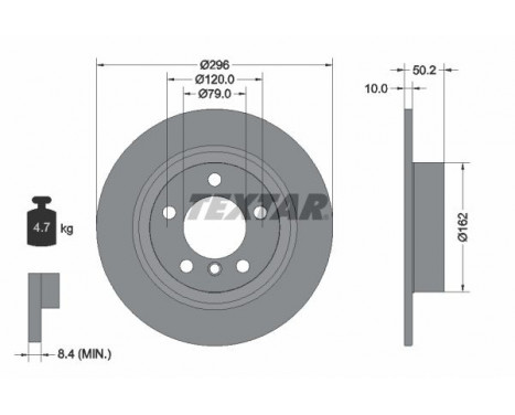 Disque de frein PRO 92294003 Textar