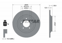 Disque de frein PRO 92296303 Textar