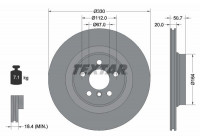 Disque de frein PRO+ 92306805 Textar