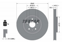 Disque de frein PRO+ 92314505 Textar