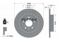 Disque de frein PRO 92314603 Textar