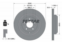Disque de frein PRO+ 92314905 Textar