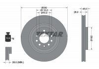 Disque de frein PRO 92315903 Textar