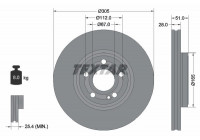 Disque de frein PRO+ 92323405 Textar