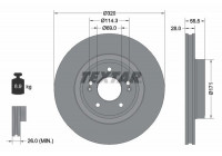 Disque de frein PRO+ 92323605 Textar
