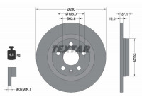 Disque de frein PRO 92323803 Textar