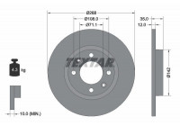 Disque de frein PRO 92325903 Textar
