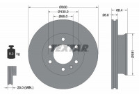 Disque de frein PRO 93143203 Textar