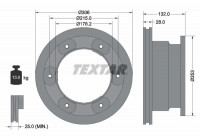 Disque de frein PRO 93177703 Textar