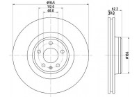 Disque de frein PRO HC 8DD 355 126-861 Hella