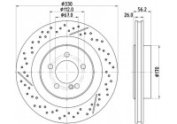 Disque de frein PRO HC 8DD 355 133-231 Hella