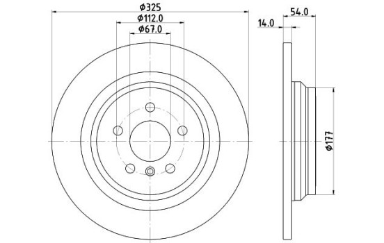 Disque de frein PRO High Carbon 8DD 355 122-861 Hella