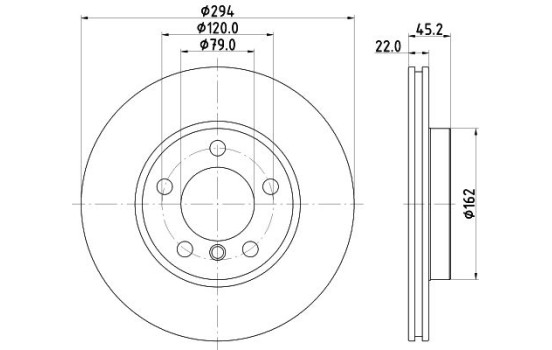 Disque de frein PRO High Carbon 8DD 355 122-931 Hella