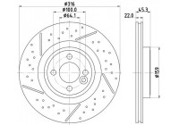 Disque de frein PRO High Carbon 8DD 355 123-471 Hella