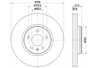 Disque de frein PRO High Carbon 8DD 355 125-181 Hella