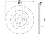 Disque de frein PRO High Carbon 8DD 355 126-321 Hella