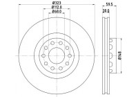 Disque de frein PRO High Carbon 8DD 355 127-421 Hella