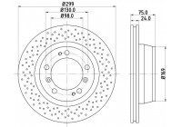 Disque de frein PRO High Carbon 8DD 355 127-521 Hella