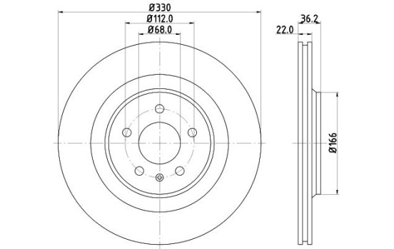 Disque de frein PRO High Carbon 8DD 355 128-741 Hella
