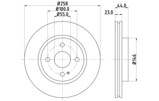 Disque de frein PRO High Carbon 8DD 355 128-851 Hella