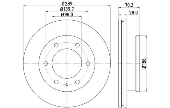 Disque de frein PRO High Carbon 8DD 355 129-181 Hella