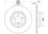 Disque de frein PRO High Carbon 8DD 355 129-651 Hella