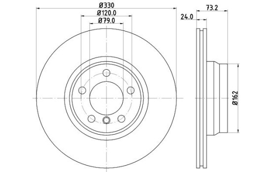 Disque de frein PRO High Carbon 8DD 355 129-651 Hella