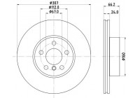Disque de frein PRO High Carbon 8DD 355 133-801 Hella