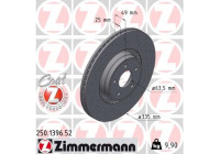 Disque de frein SPORT DISQUE DE FREIN Z 250.1396.52 Zimmermann