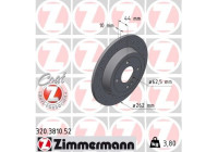 Disque de frein SPORT DISQUE DE FREIN Z 320.3810.52 Zimmermann