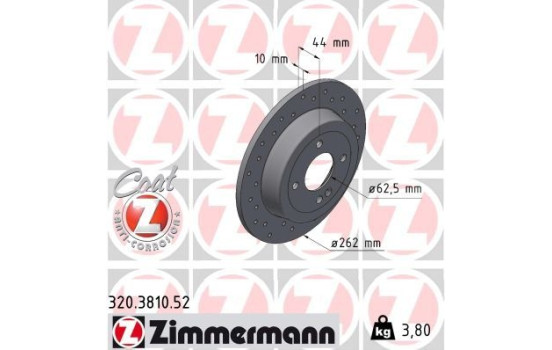 Disque de frein SPORT DISQUE DE FREIN Z 320.3810.52 Zimmermann