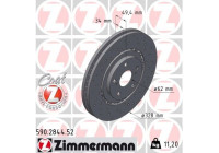 Disque de frein SPORT DISQUE DE FREIN Z 590.2844.52 Zimmermann