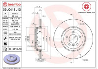 Disque de frein TWO-PIECE DISCS LINE 09.C418.13 Brembo