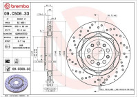 Disque de frein TWO-PIECE DISCS LINE 09.C506.33 Brembo
