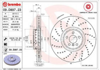 Disque de frein TWO-PIECE DISCS LINE 09.D897.23 Brembo