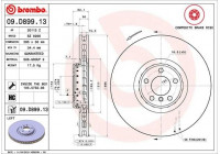 Disque de frein TWO-PIECE DISCS LINE 09.D899.13 Brembo