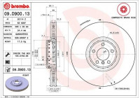 Disque de frein TWO-PIECE DISCS LINE 09.D900.13 Brembo