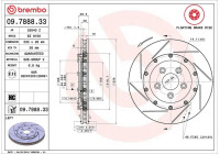 Disque de frein TWO-PIECE FLOATING DISCS LINE 09.7888.33 Brembo