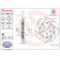 Disque de frein TWO-PIECE FLOATING DISCS LINE 09.7888.33 Brembo