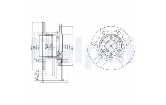 DISQUE DE FREIN UNITAIRE BG302 Delphi