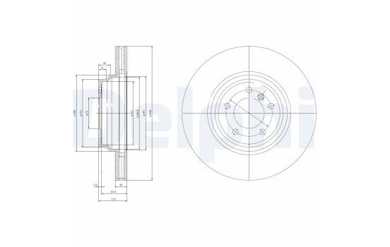 DISQUE DE FREIN UNITAIRE BG9019 Delphi